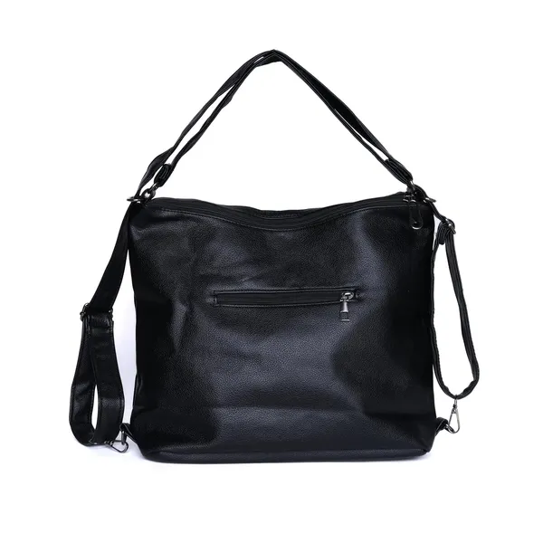 Black_Versahobo_2_1_Convertible_Handbag_Backpack_2_Main_Compartments_For_Women