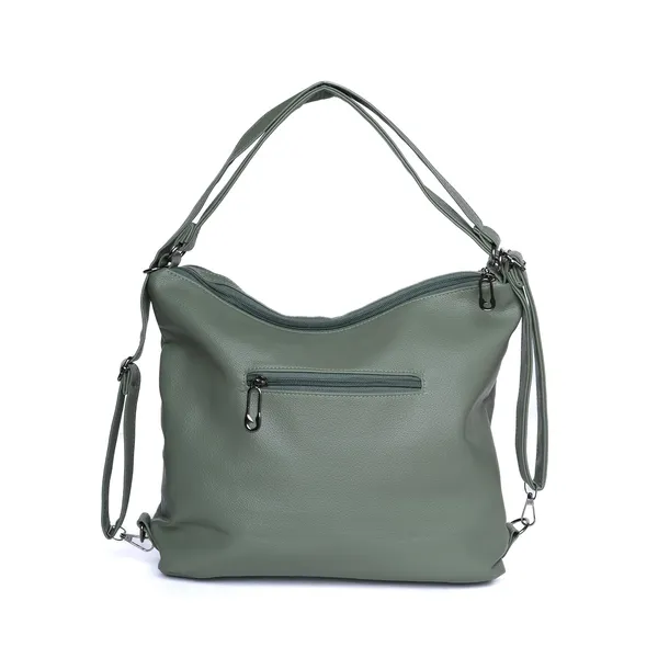 Green_Versahobo_2_1_Convertible_Handbag_Backpack_2_Main_Compartments_For_Women