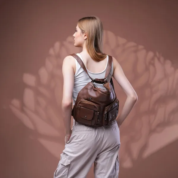 Brown_Handbag_2_1_Convertible_Shoulder_Bag_Backpack_Pocket_For_Women