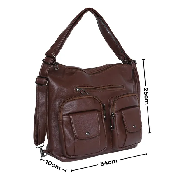 Brown_Handbag_2_1_Convertible_Shoulder_Bag_Backpack_Pocket_For_Women