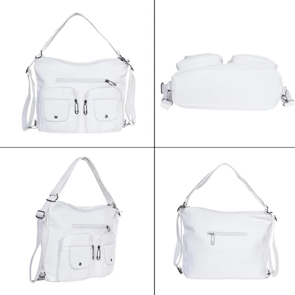 White_Handbag_2_1_Convertible_Shoulder_Bag_Backpack_Pocket_For_Women