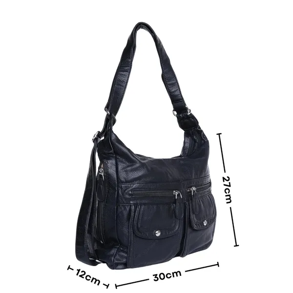 Black_Dualmode_Handbag_2_1_Convertible_Shoulder_Bag_Backpack_For_Women