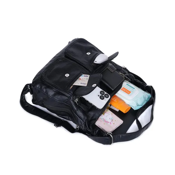 Black_Dualmode_Handbag_2_1_Convertible_Shoulder_Bag_Backpack_For_Women