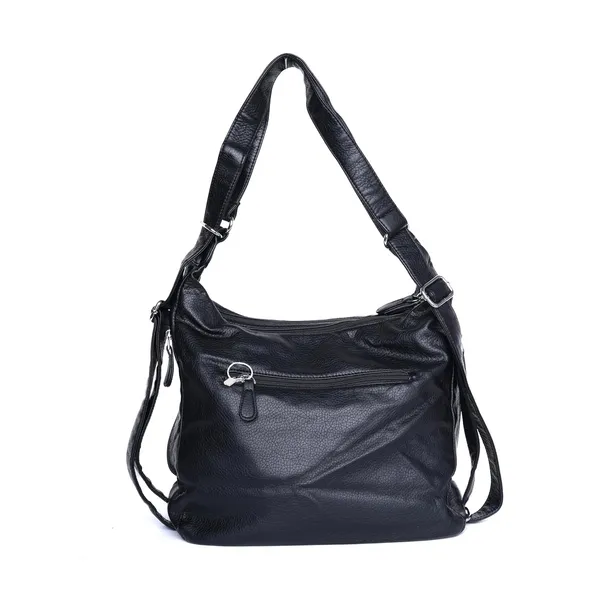Black_Dualmode_Handbag_2_1_Convertible_Shoulder_Bag_Backpack_For_Women
