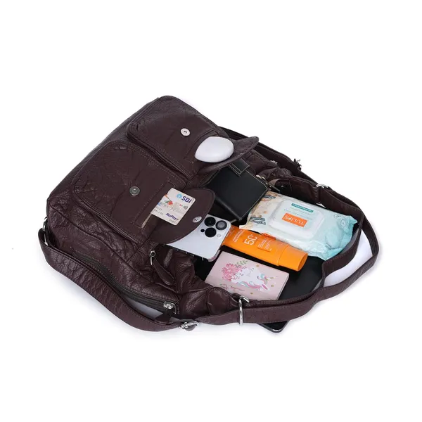 Brown_Dualmode_Handbag_2_1_Convertible_Shoulder_Bag_Backpack_For_Women