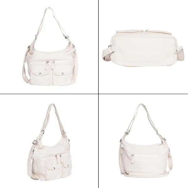 White_Dualmode_Handbag_2_1_Convertible_Shoulder_Bag_Backpack_For_Women