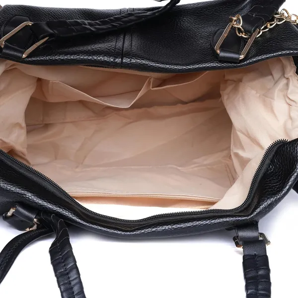 Black_Duocharm_Trapezoid_Tote_Bag_Spacious_Shoulder_Handbag_Mini_For_Women