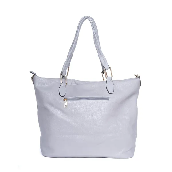 Grey_Duocharm_Trapezoid_Tote_Bag_Spacious_Shoulder_Handbag_Mini_For_Women