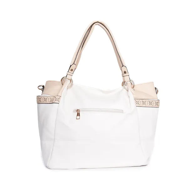 White_Estella_Tote_Bag_Large_Shoulder_Handbag_1_Main_For_Women