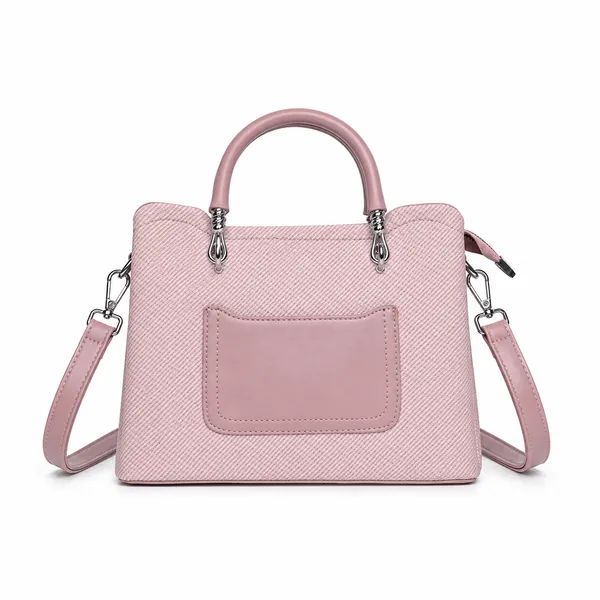 Pink_Small_Satchel_Bag_3_Compartment_Sling_Strap_Structured_Small_For_Women