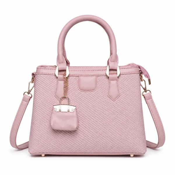 Pink_Regina_Satchel_Hand_Bag_Top_Handle_Detachable_Sling_Strap_For_Women