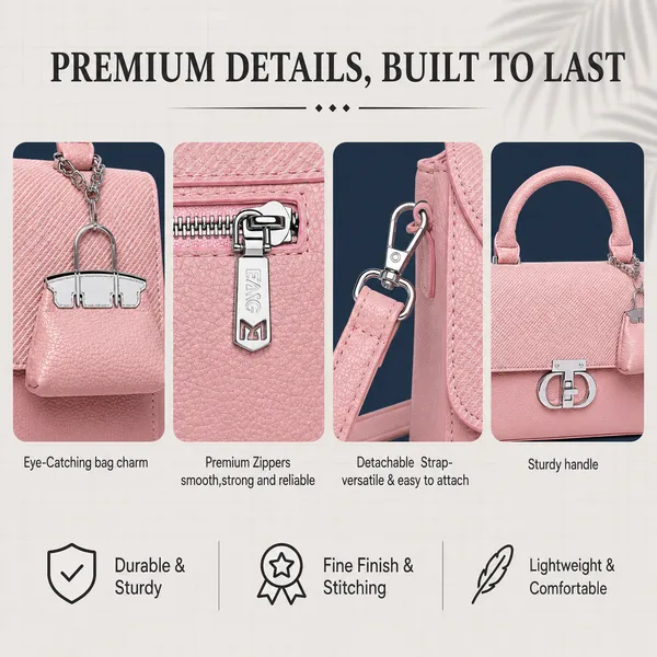 Pink_Ophelia_Satchel_Bag_Mall_Sized_Handbag_Sling_Strap_Bag_For_Women