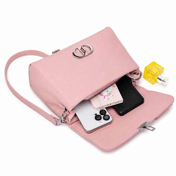 Pink_Ophelia_Satchel_Bag_Mall_Sized_Handbag_Sling_Strap_Bag_For_Women