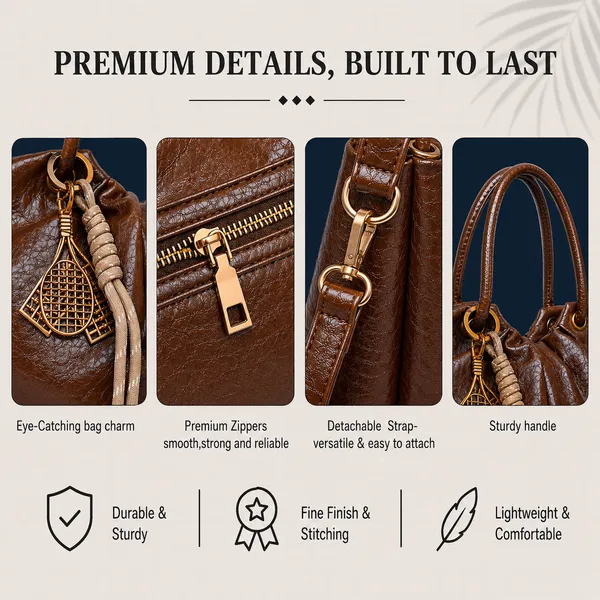 Dark_Brown_Mini_Bucket_Bag_Adjustable_Sling_Bag_Charm_Faux_Leather_For_Women