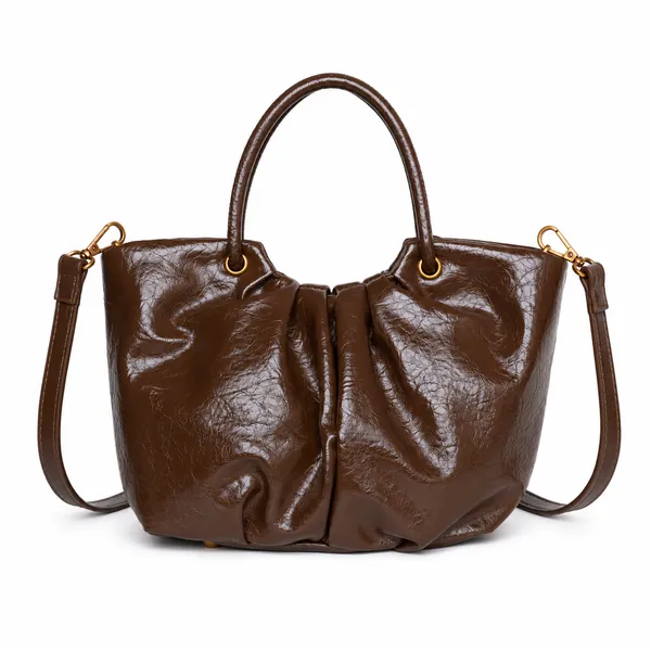 Dark_Brown_Mini_Bucket_Bag_Adjustable_Sling_Bag_Charm_Faux_Leather_For_Women