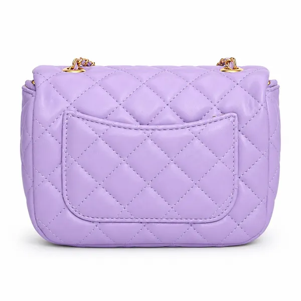 Lilac_Elegant_Quilted_Sling_Bag_Tylish_Faux_Leather_Crossbody_Adjustable_For_Women