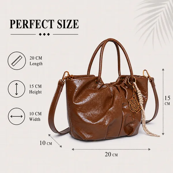 Brown_Mini_Bucket_Bag_Adjustable_Sling_Bag_Charm_Faux_Leather_For_Women