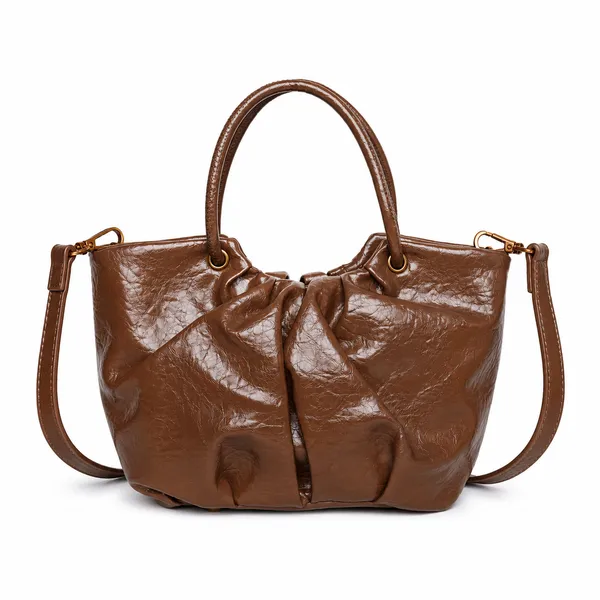 Brown_Mini_Bucket_Bag_Adjustable_Sling_Bag_Charm_Faux_Leather_For_Women