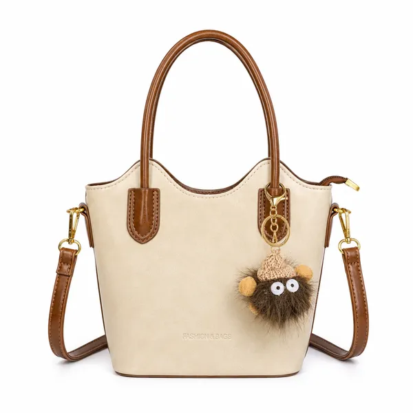White_Bucket_Sling_Bag_Bucket_Handbag_Casual_Outings_For_Women