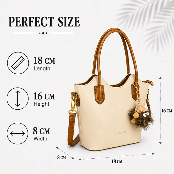White_Bucket_Sling_Bag_Bucket_Handbag_Casual_Outings_For_Women