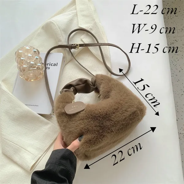 SANTORINI_Fury_Fur_Sling_bag_for_women_Latest_|_Soft_Fur_Hand_&_Crossbody_bag_For_woman_with_Strap_and_Zippered_Compartment.