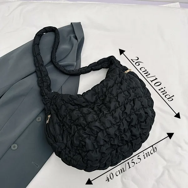 SANTORINI_Quilted_Puffer_shoulder_bag_for_womens_|_trendy_Puffer_tote_bag_|_Womens_large_size_shoulder_bag_in_Polycotton_fabric_with_zipper_lock