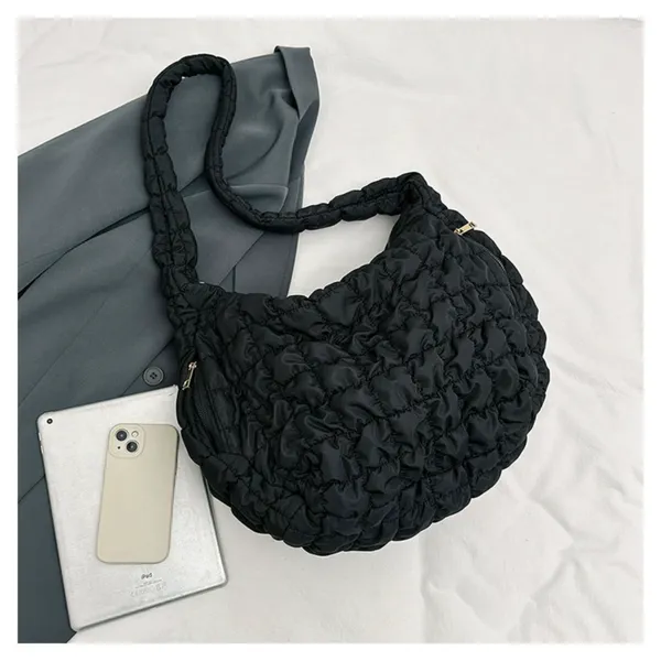 SANTORINI_Quilted_Puffer_shoulder_bag_for_womens_|_trendy_Puffer_tote_bag_|_Womens_large_size_shoulder_bag_in_Polycotton_fabric_with_zipper_lock