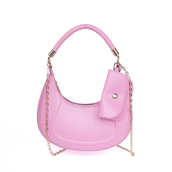 Pink_Verona_Chic_Hobo_Bag_Imported_Faux_Leather_Dual_Detachable_Straps_For_Women