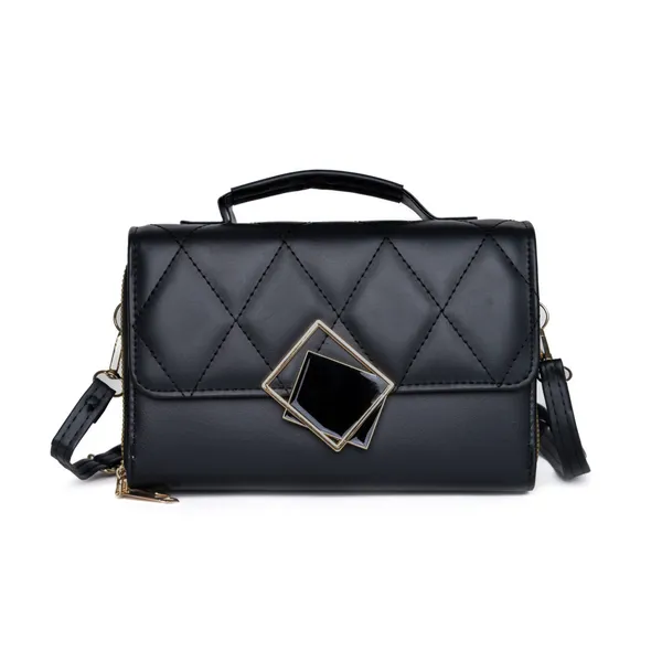 Black_Mini_Sling_Bag_Crossbody_Quilted_Pu_Leather_Purse_Dual_For_Women