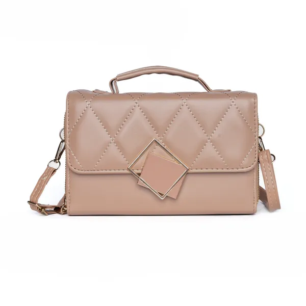 Khaki_Mini_Sling_Bag_Crossbody_Quilted_Pu_Leather_Purse_Dual_For_Women