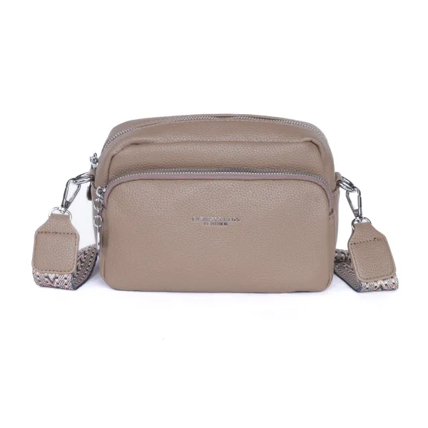 Khaki_Luxevibe_Sling_Bag_Premium_Faux_Leather_Crossbody_Detachable_For_Women