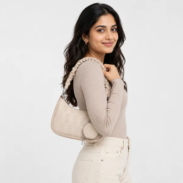 Khaki_Celeste_Mini_Hobo_Bag_Elegant_Faux_Leather_Shoulder_Handbag_For_Women