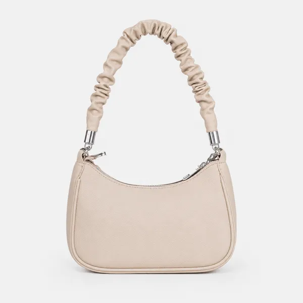 Khaki_Celeste_Mini_Hobo_Bag_Elegant_Faux_Leather_Shoulder_Handbag_For_Women