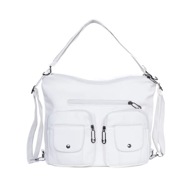 White_Handbag_2_1_Convertible_Shoulder_Bag_Backpack_Pocket_For_Women