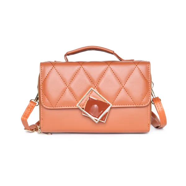 Brown_Mini_Sling_Bag_Crossbody_Quilted_Pu_Leather_Purse_Dual_For_Women