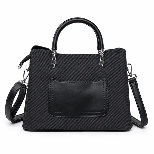 Black_Small_Satchel_Bag_3_Compartment_Sling_Strap_Structured_Small_For_Women