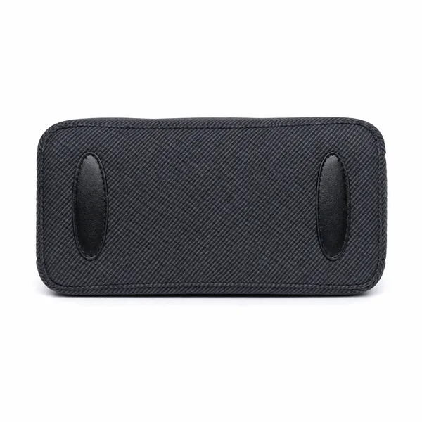 Black_Small_Satchel_Bag_3_Compartment_Sling_Strap_Structured_Small_For_Women