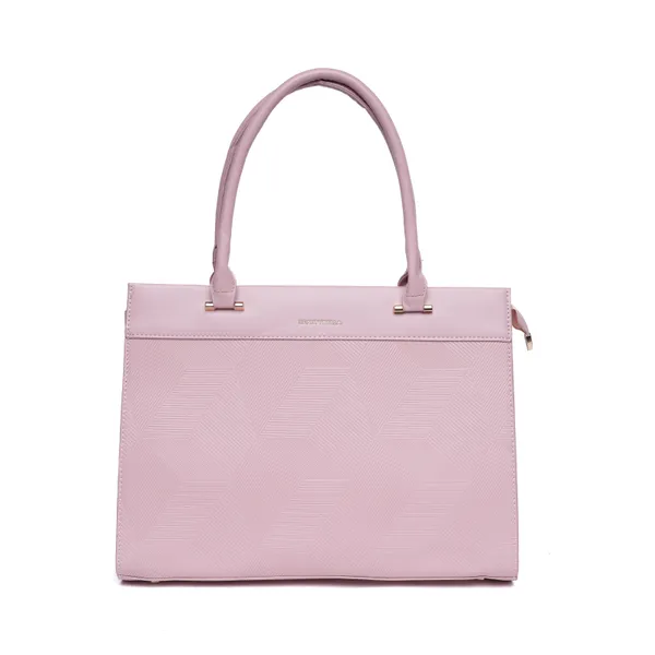 Pink_Beauty_Bella_Clat_Structured_Tote_Bag_Office_Handbag_For_Women
