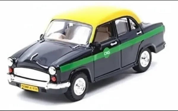 Yellow_And_Black_Pull_Back_Action_Centy_Toy_Vehicle_Set_Cng_Auto_&_Classic_Black_Ambassador_Taxi