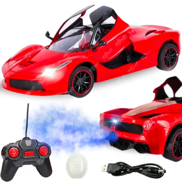 _Rechargeable_Super_Car_with_SMOKE_Function,_Openable_Doors_&_Lights_(Red)