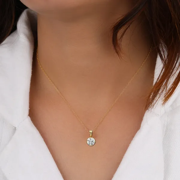 Rose_Gold_92.5_Silver_Solitaire_Pendant_Necklace_For_Women