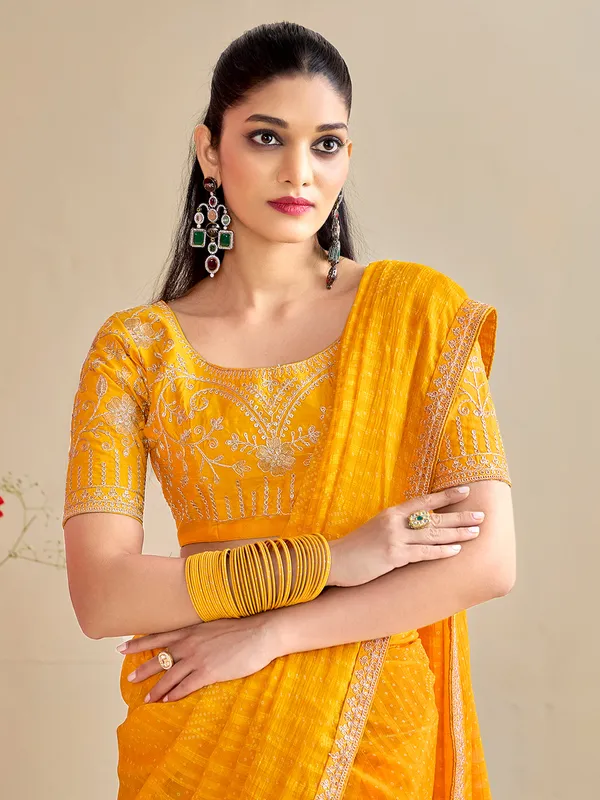 Women's_Georgette_Yellow_Embroidered_Designer_Saree_With_Blouse_Piece