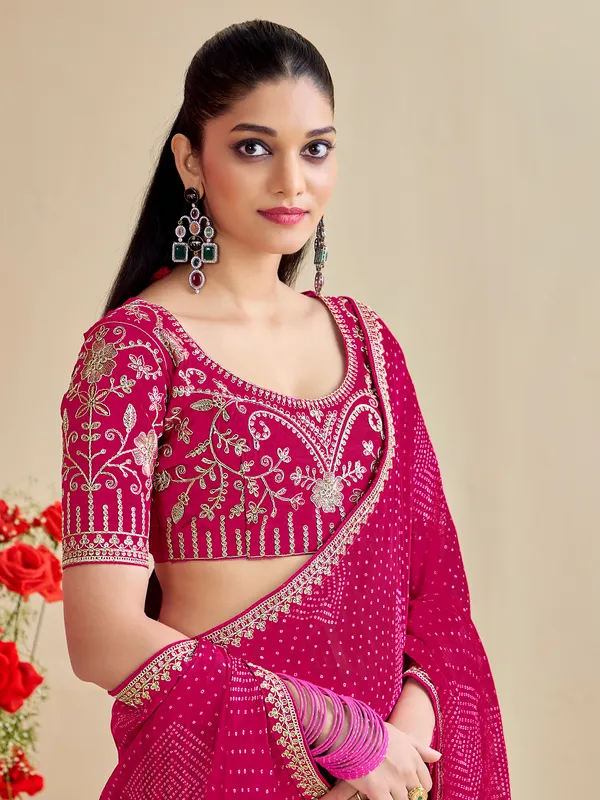 Women's_Georgette_Pink_Embroidered_Designer_Saree_With_Blouse_Piece