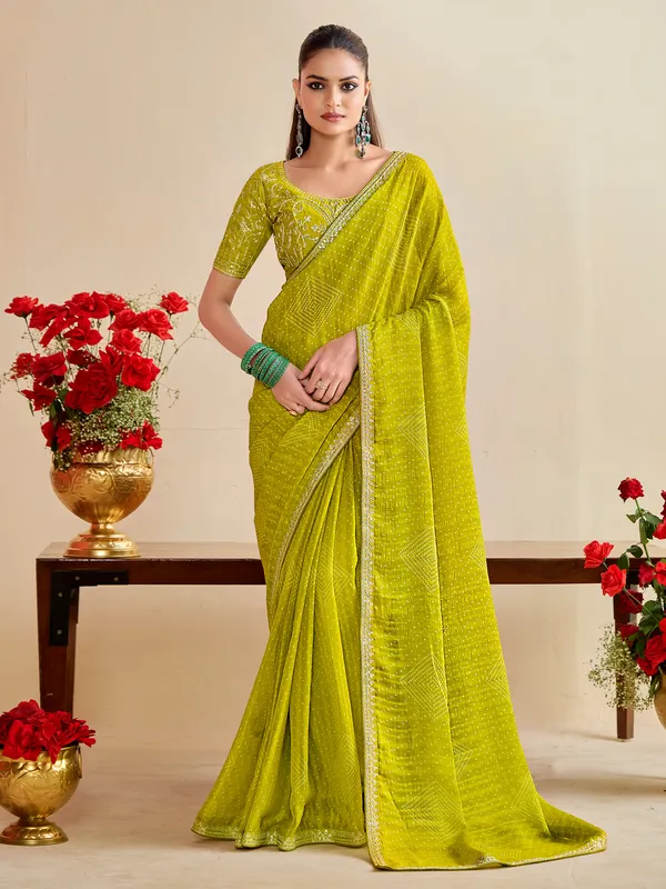 Women's_Georgette_Lemon_Yellow_Embroidered_Designer_Saree_With_Blouse_Piece