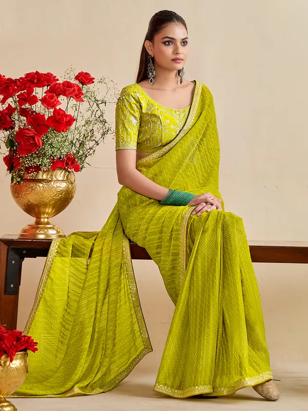 Women's_Georgette_Lemon_Yellow_Embroidered_Designer_Saree_With_Blouse_Piece