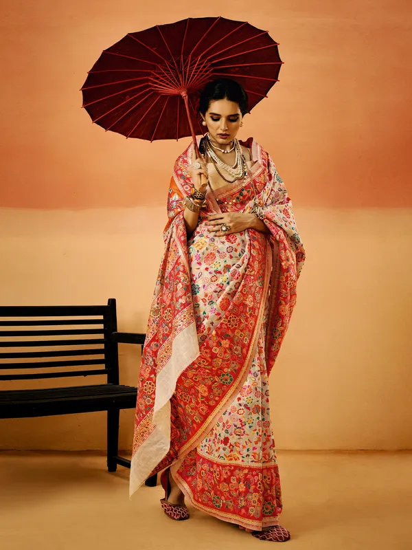 Women's_Cotton_Silk_Cream_Woven_Design_Designer_Saree_With_Blouse_Piece