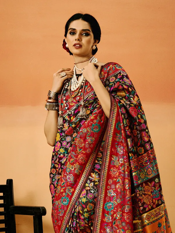 Women's_Cotton_Silk_Black_Woven_Design_Designer_Saree_With_Blouse_Piece