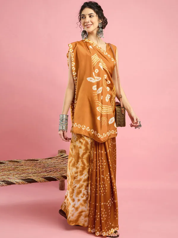 Women's_Crepe_Mustard_Printed_Designer_Saree_With_Blouse_Piece
