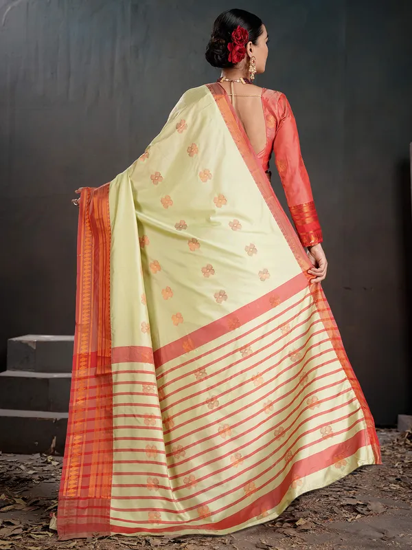Women's_Silk_Blend_Off_White_Woven_Design_Designer_Saree_With_Blouse_Piece