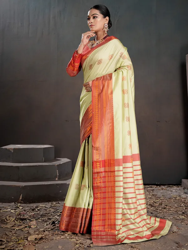 Women's_Silk_Blend_Off_White_Woven_Design_Designer_Saree_With_Blouse_Piece